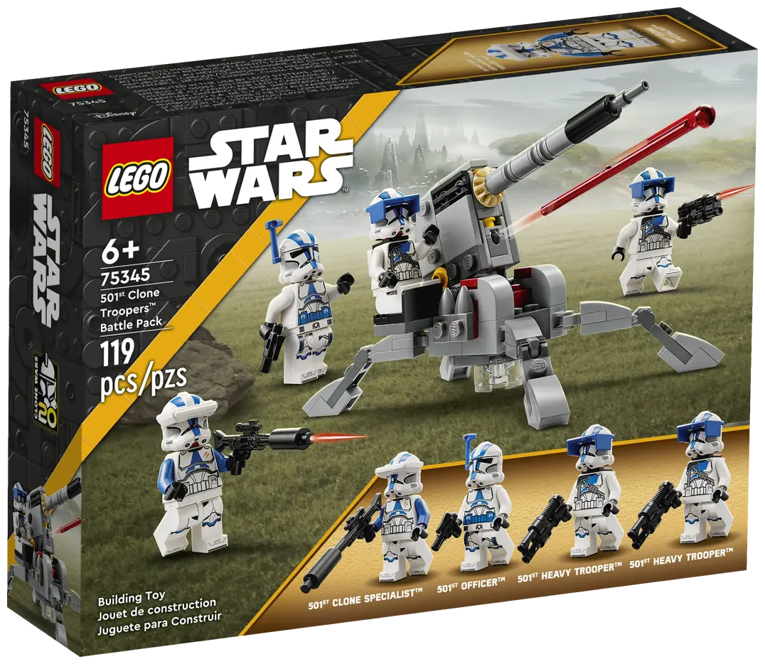 Конструктор LEGO Star Wars 75345 Боевой набор 501st Clone Troopers