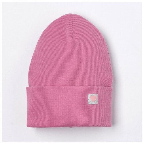 фото Шапка для девочки1, цвет пудра, размер 50-54 rusexpress