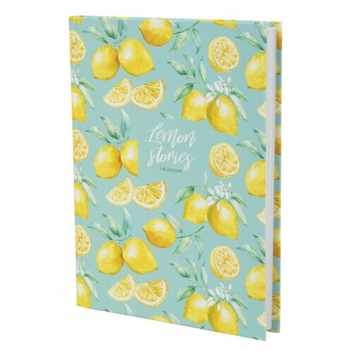 Ежедневник недатированный А5 145х215 мм ламинированная обложка 128 л STAFF Lemon Stories 113529 594₽