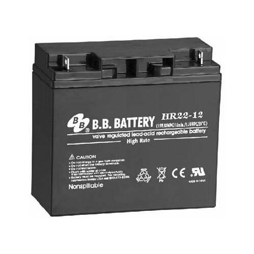 фото Аккумулятор b.b. battery hr22-12 (12v, 22000mah)