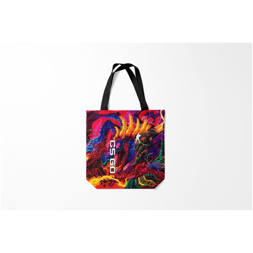 фото Сумка-шоппер / 40х40 см / геймерам / разные игры cs go l counter strike burnettie