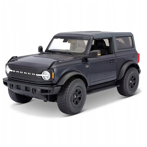 Maisto Машинка металлическая 1:18 2021 Ford Bronco Wildtrak '21, темно-синий