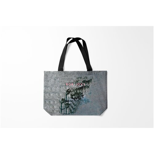 фото Сумка-шоппер / 46х35 см / рок / bon jovi slippery when wet burnettie