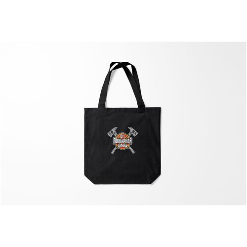 фото Сумка-шоппер / 40х40 см / профессии / пожарная охрана burnettie