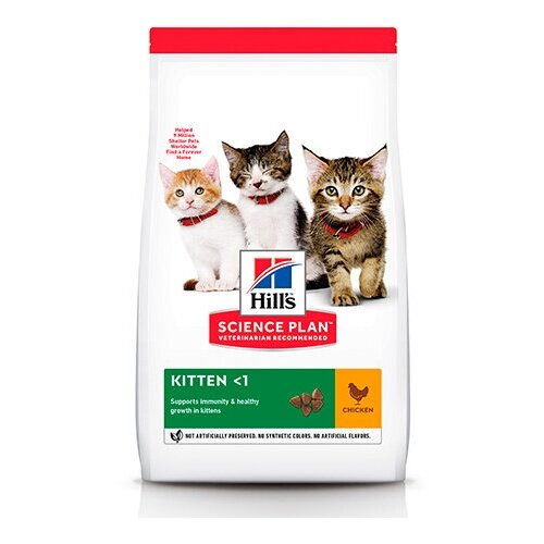 Сухой корм Хиллс для Котят Курица 7 кг hills science plan kitten tuna сухой корм для котят для здорового роста и развития с тунцом 300 г