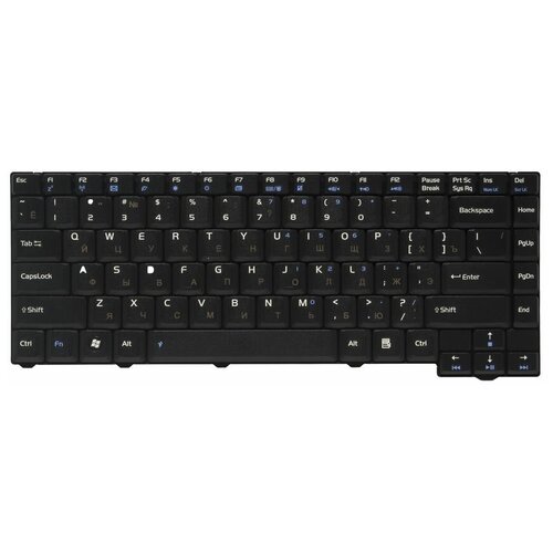 Клавиатура для ноутбуков Asus F2, F3J, F3Jc, F3Jm, F3Jp, F2F, F2Hf, F2J (not F3K) RU, Black (28-pin)