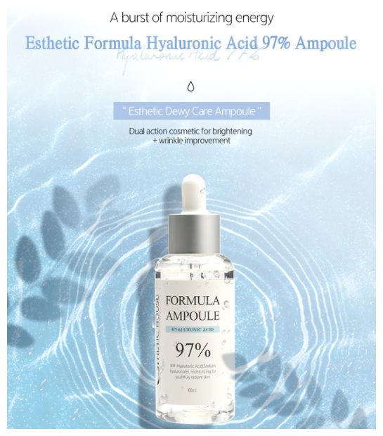 Esthetic House Formula Ampoule Hyaluronic Acid Сыворотка для лица, 80 мл - фотография № 3