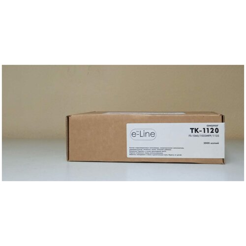 Тонер-картридж Kyocera FS-1060 TK-1120 (3k) (+чип) e-Line