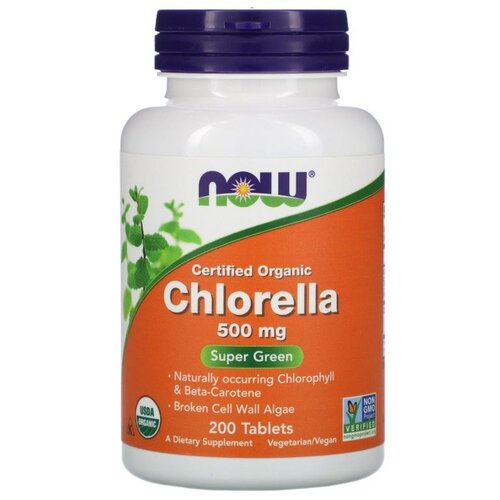 Chlorella, 500 мг, 160 г, 200 шт.