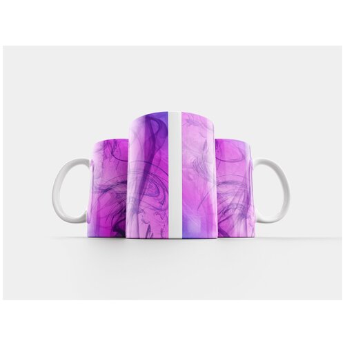 фото Кружка "фрактал, курить, розовый" 320 мл lotsprints