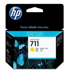 Картридж HP CZ132A для Deskjet T120/520 № 711 (29 мл), желтый