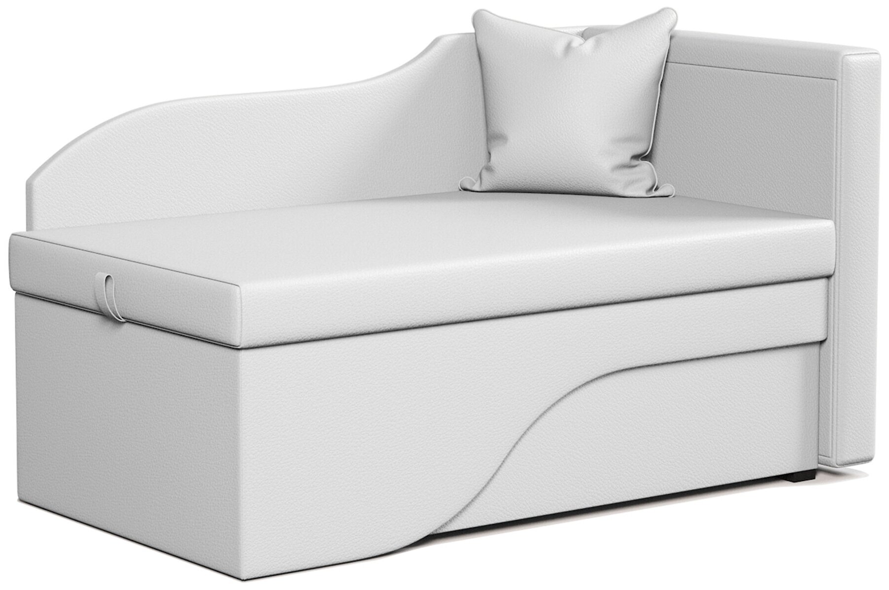 фото Диван-кушетка Грация экокожа белый