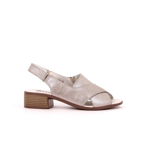 фото Босоножки женские, baden, размер 39, серебряный, натуральная кожа