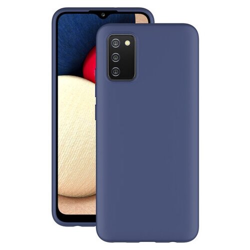 фото Чехол gel color для samsung galaxy a02s, синий, deppa 87844