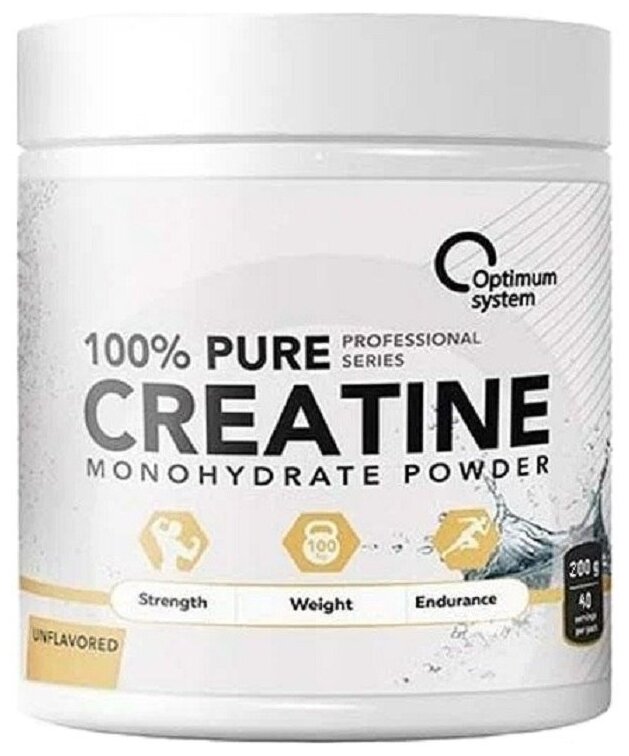 Optimum System 100% Pure Creatine (200 гр.) без вкуса