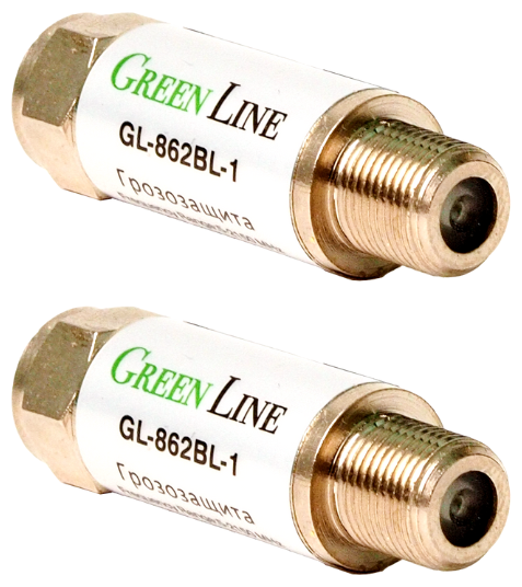 Грозозащита для антенн Green Line GL-862BL (комплект из 2шт)