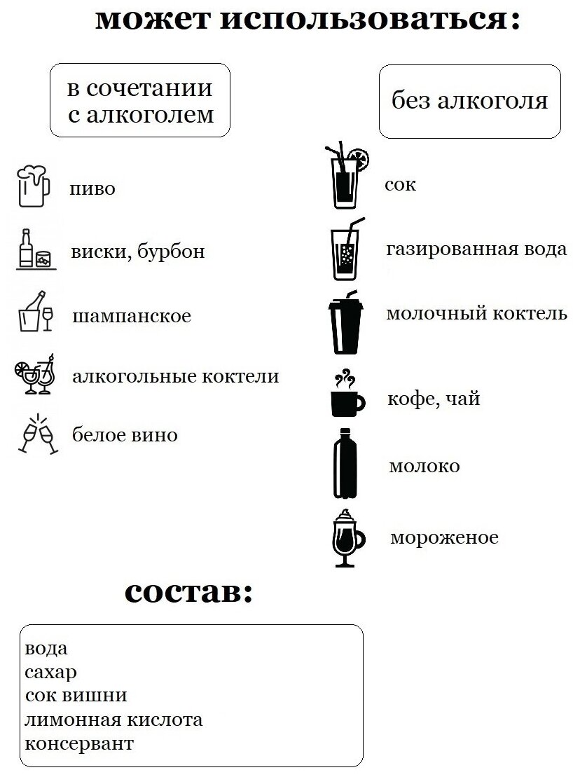 Сироп Sweetfill, Вишня стекло 0,5 л - фото №3