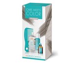 Moroccanoil Color meets Care Platinum - Набор Тонир маска Platinum 30мл+ сух шампунь д/св волос 65мл+ масло для св волос 15мл+ мини-расческа - изображение