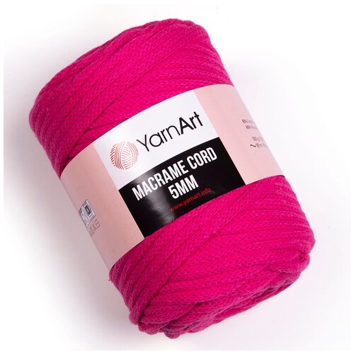 Пряжа YarnArt Macrame Cord 5 MM, 60 % хлопок, 40 % вискоза, 40 % полиэстер, 500 г, 85 м, 1 шт., 771 85 м