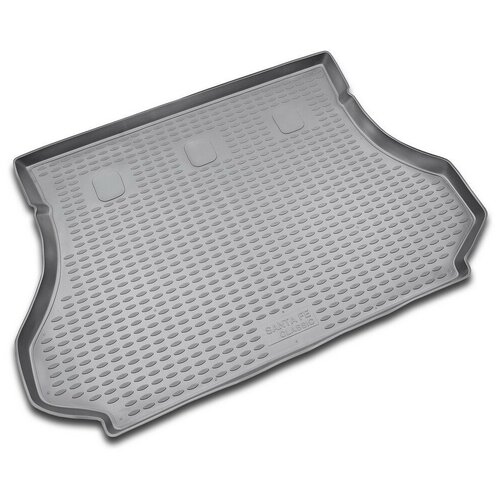 фото Коврик в багажник hyundai santa fe classic 2001-2006, кросс. (полиуретан, серый) nlc.20.11. b13g 18021