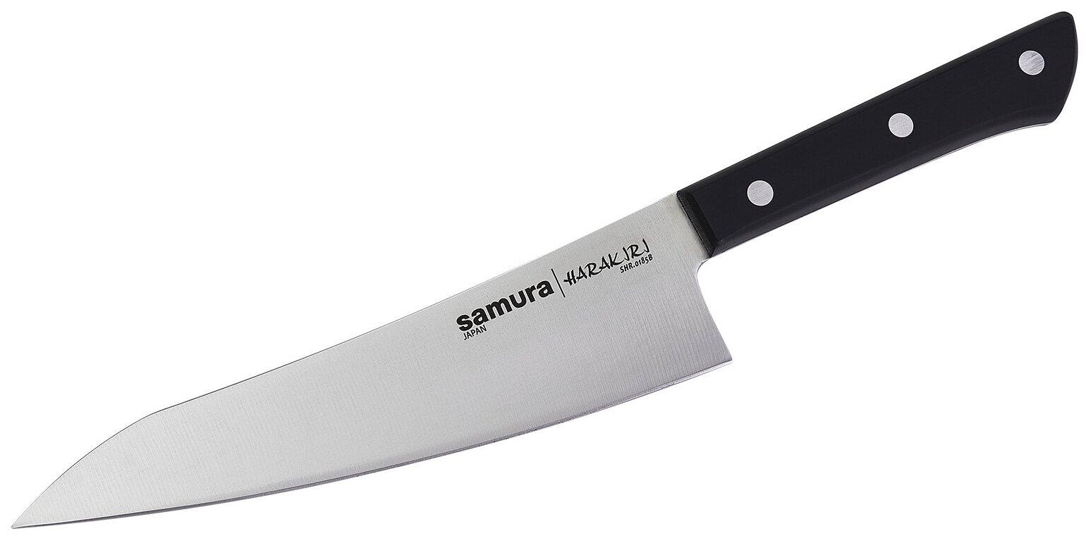 Шеф нож кухонный поварской Гюто Samura Harakiri 182мм SHR-0185B