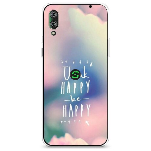 фото Силиконовый чехол "think happy be happy" на xiaomi black shark 2 pro / сяоми блэк шарк 2 про case place