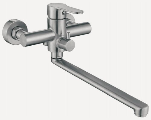 Изображение товара Смеситель для ванны OUTE из нержавеющей стали SUS 304, керамический картридж 35 мм, излив поворотный 35 см.