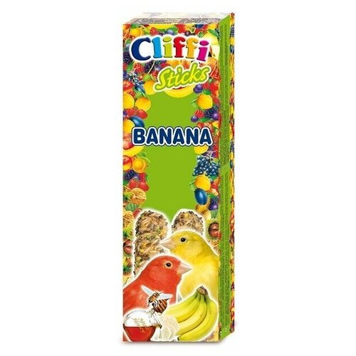 Cliffi (Италия) Лакомства для Канареек: палочки с бананом и медом (Sticks Canaries Banana and Honey) PCOA429 | Sticks Canaries Banana and Honey, 0,06 кг