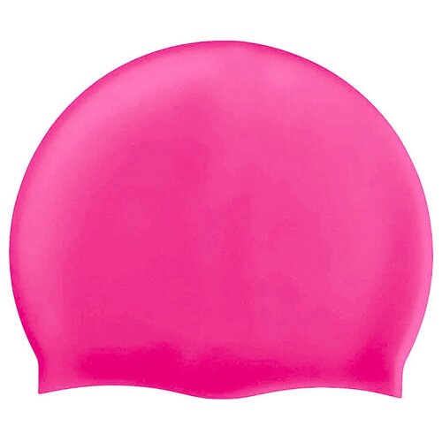 фото B31520-9 шапочка для плавания силиконовая одноцветная (розовый) smart athletics