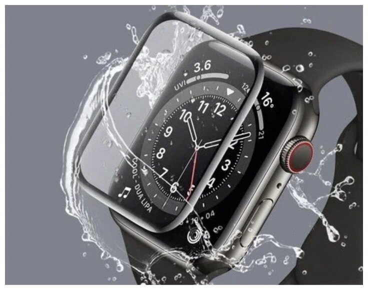 Защитная пленка для часов Apple Watch Series 7 45 mm полное покрытие