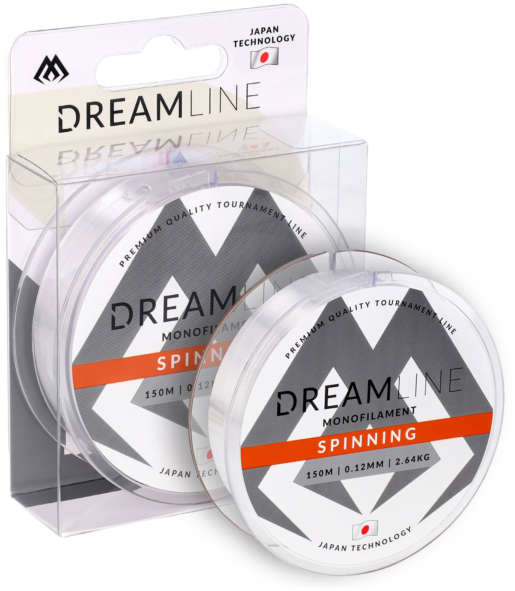 Леска мононить Mikado DREAMLINE SPINNING (CLEAR) - 0.14 (150 м) - 3.18 кг. ZDL400-150-014