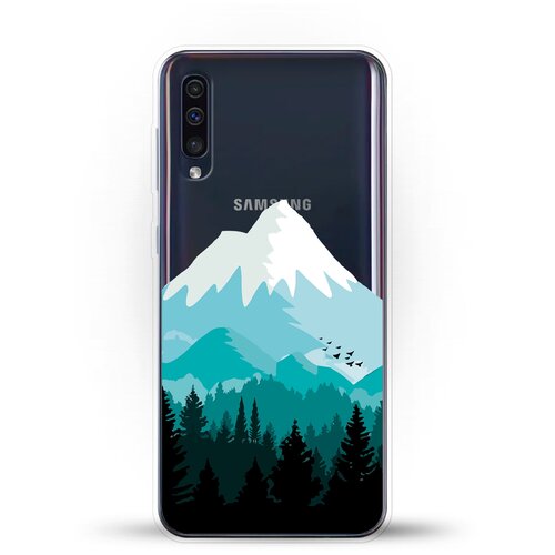 Силиконовый чехол Снежные горы на Samsung Galaxy A50 силиконовый чехол горы на samsung galaxy a50