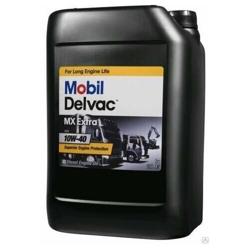 фото Моторное масло mobil delvac mx extra 10w-40, 20 л