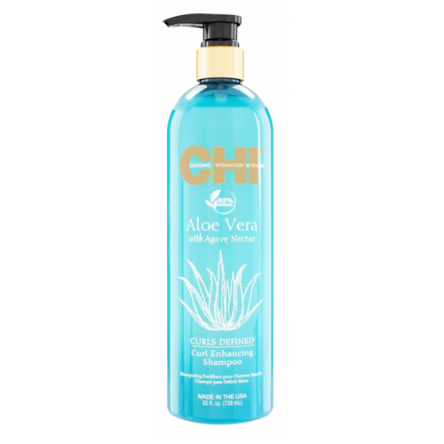 CHI шампунь Aloe Vera Curl Enhancing, 740 мл масло для волос chi масло алоэ вера aloe vera with agave nectar