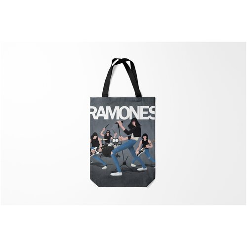 фото Сумка-шоппер / 31х42 см / рок / ramones мультяшные рамонс burnettie