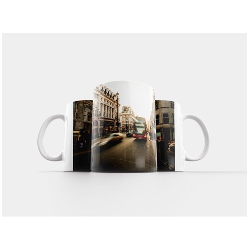 фото Кружка "улицы, автобус, машины" 320 мл lotsprints