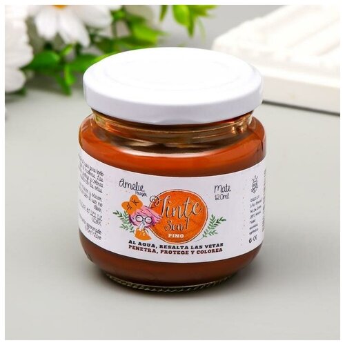 Краска-лак для дерева 3 в 1 AMELIE сосновый, 120 мл