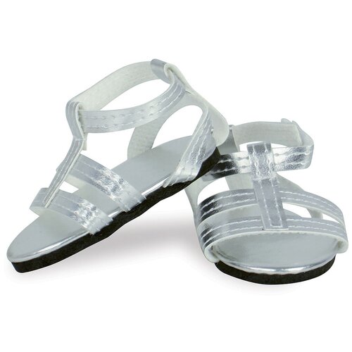 Petitcollin Shoes 39/40/44/48 sm (Петитколлин серебряные сандалии для кукол 39-48 см)