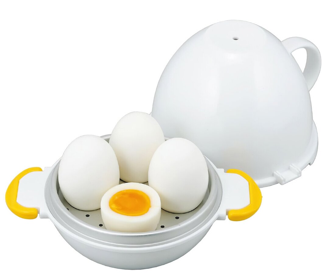 Яйцеварка для СВЧ на 4 яйца 18х16х13,1 см Akebono - фотография № 7