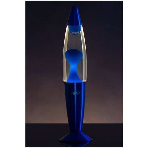 Лава лампа Amperia Rocket Синяя/Прозрачная (35 см)