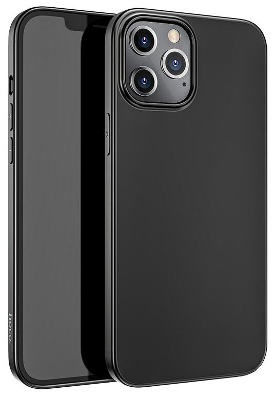 Чехол HOCO Fascination series для iPhone 12 Pro Max 6.7" черный 08 мм