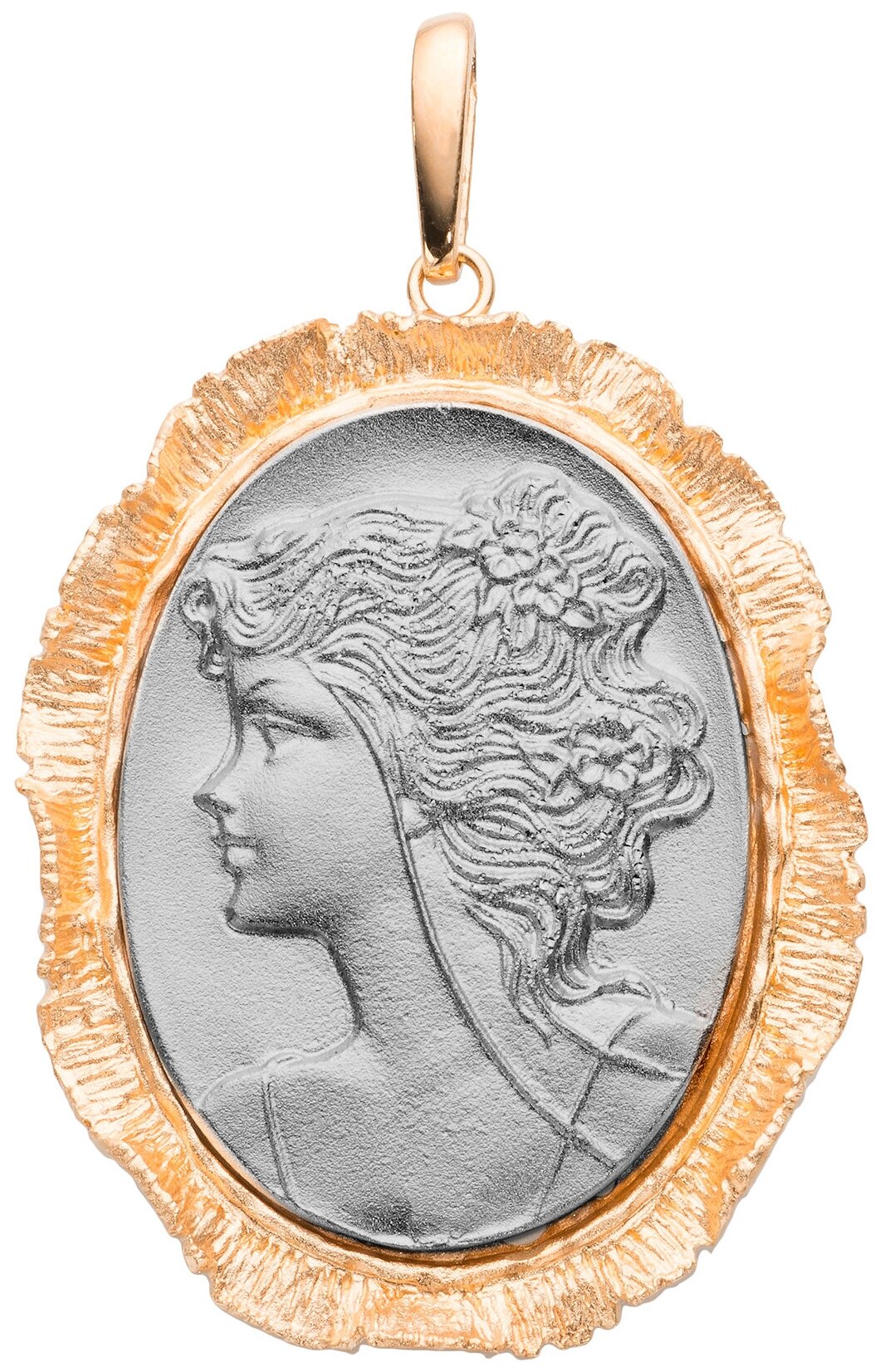 Подвеска, серебро, 925 проба, родирование, золочение