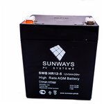 Аккумулятор Sunways HR 12-5 (12В 5 Ач) AGM - изображение