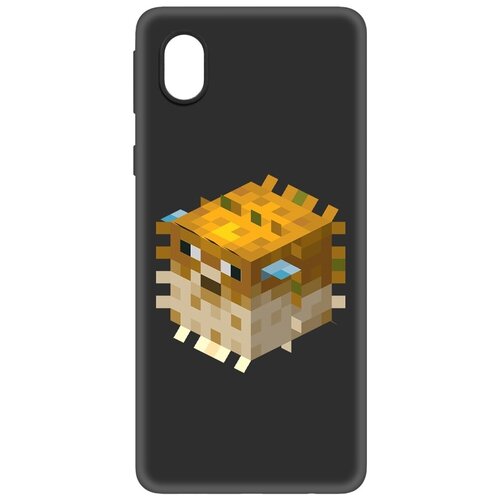 Чехол-накладка Krutoff Soft Case Minecraft-Иглобрюх для Samsung Galaxy A01 Core (A013) черный чехол накладка krutoff soft case игра в кальмара лого для samsung galaxy a01 core a013 черный