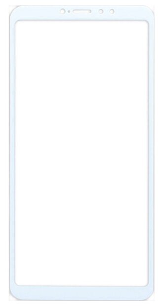 Защитное стекло Full Screen 5D на весь экран с рамкой для Xiaomi Mi Max 3 белое