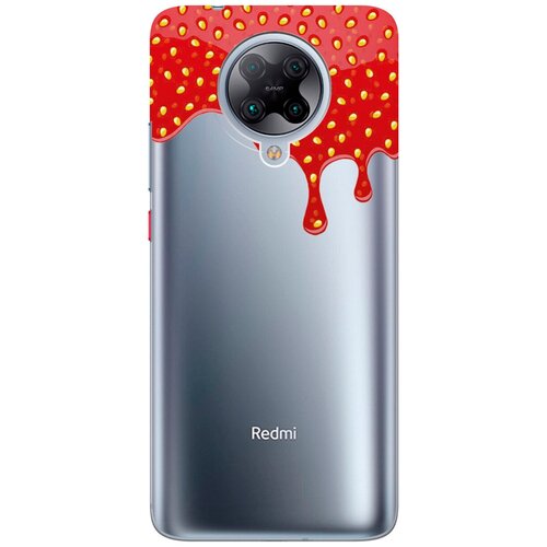 Силиконовый чехол на Xiaomi Redmi K30 Pro, Poco F2 Pro, Сяоми Редми К30 Про, Поко Ф2 Про с 3D принтом Jam прозрачный матовый чехол hockey для xiaomi redmi k30 pro poco f2 pro сяоми редми к30 про поко ф2 про с эффектом блика черный