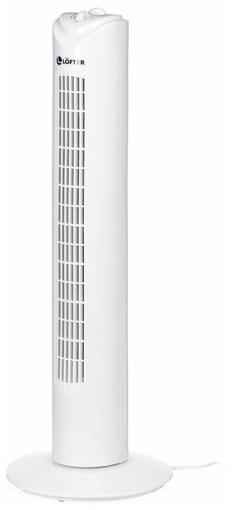 Вентилятор колонный Lofter 40 Вт 3 скорости белый