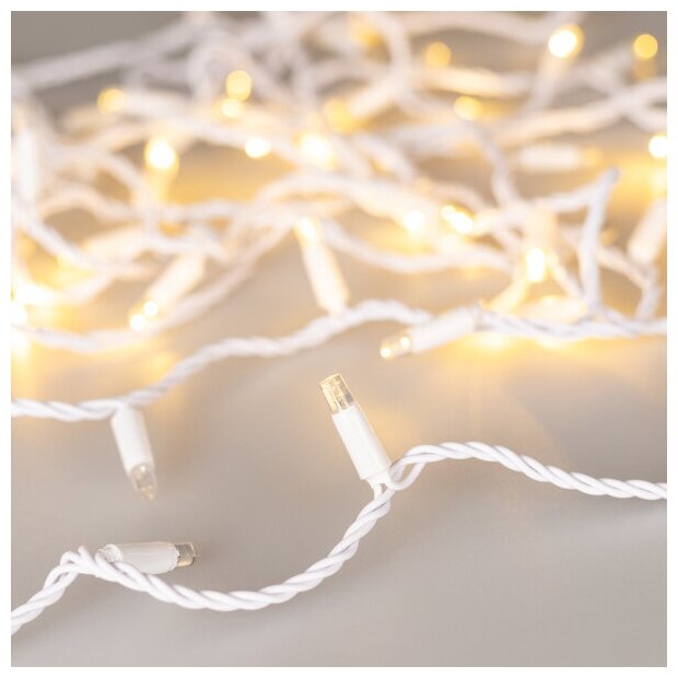 Светодиодная гирлянда ARD-STRING-CLASSIC-10000-WHITE-100LED-PULSE Warm (230V, 7W) (Ardecoled, IP65)