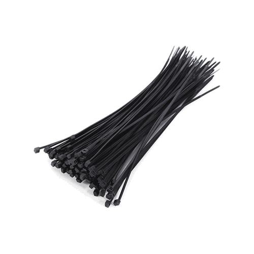 Стяжки нейлоновые черные 4.8х250 мм хомуты 100 шт стяжка кабельная 100х2 5мм черный 100шт
