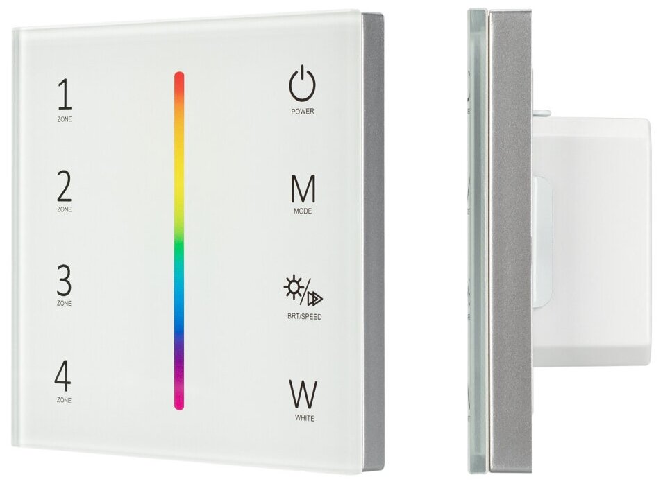 028140 Панель Sens SMART-P45-RGBW White (230V, 4 зоны, 2.4G) (ARL, IP20 Пластик)